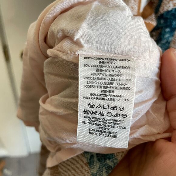 FREE PEOPLE Serves You Right Printed Maxi Dress in Mint Size 2 - Picture 5 of 8